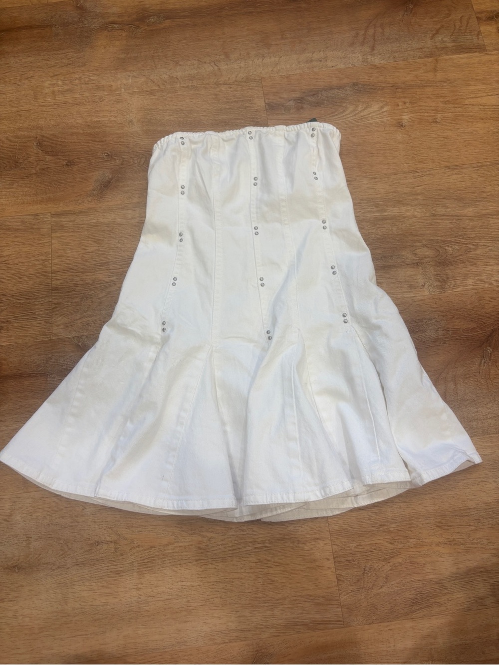 wild fable White Strapless Mini Dress
